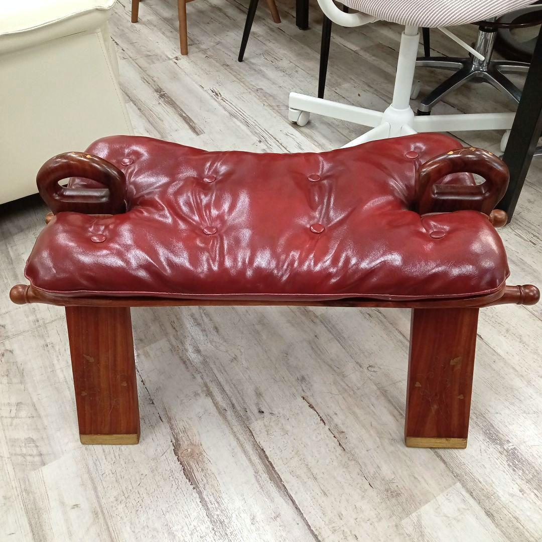 福岡市・北九州市限定 革製スツール キャメルチェア ラクダスツール スペイン製