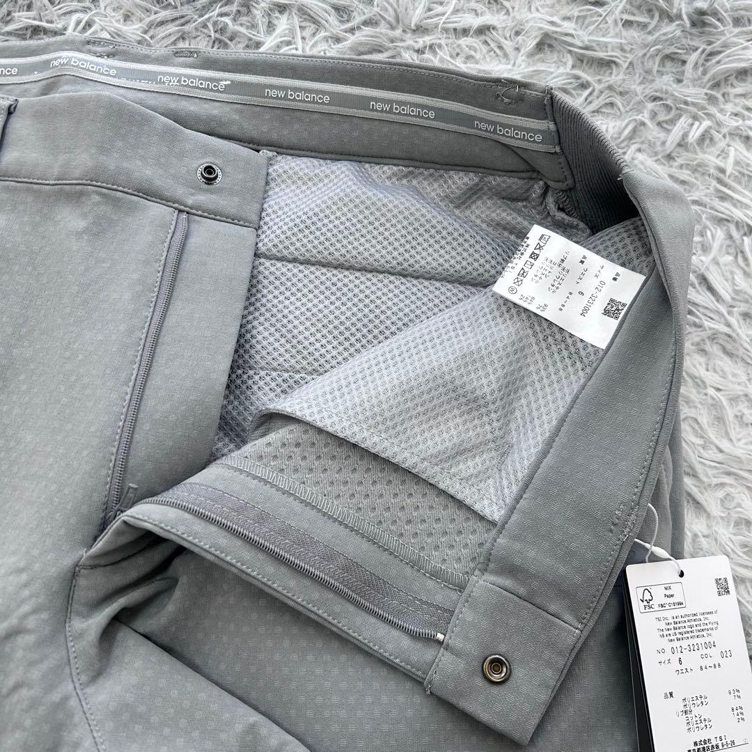 新品　ニューバランスゴルフ　パンツ　ストレッチ　裏フリース　秋冬　グレー　6