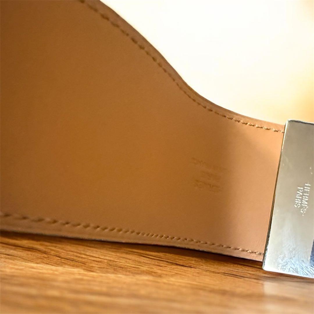 HERMES コリエ・ ド・シアン　トゥルテ ィエールグレー　レザーブレスレット