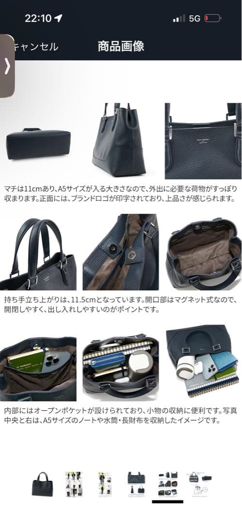 [ペッレ モルビダ] ミニ トートバッグ 本革 メンズ PM-TE013