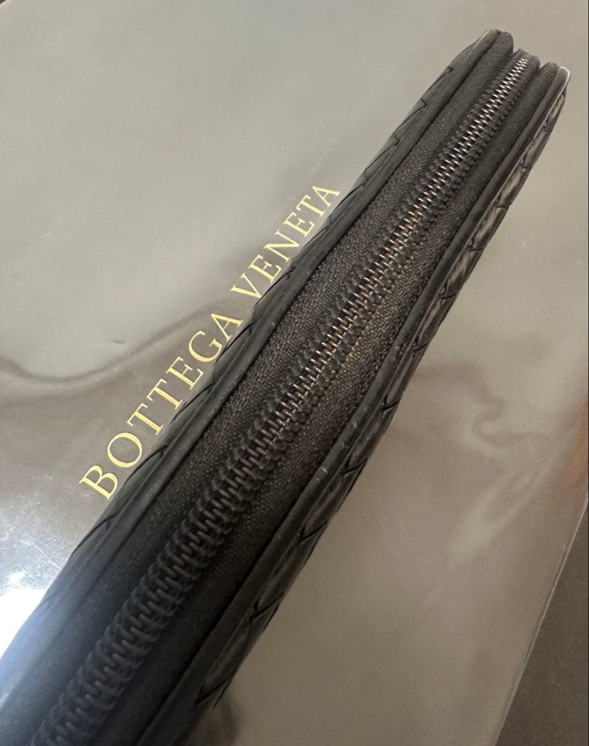 【付属品付】ボッテガヴェネタ ラウンドファスナー/ラム/黒/1️⃣✨✨✨