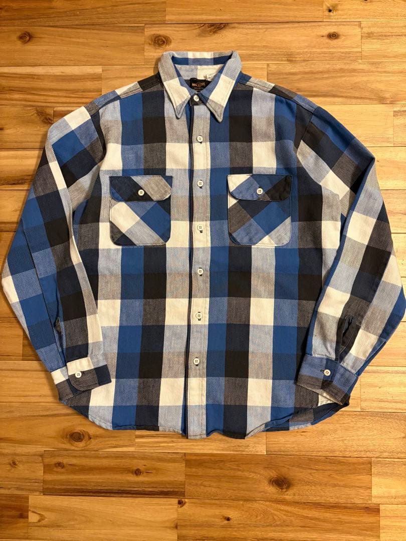 ⭐︎美品⭐︎ 70s BIG YANK ヘビネル ブルー ブロックチェック Lサイズ