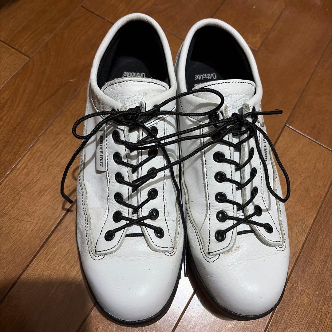 briefing ×Danner ホワイト ゴルフシューズ Ortholite