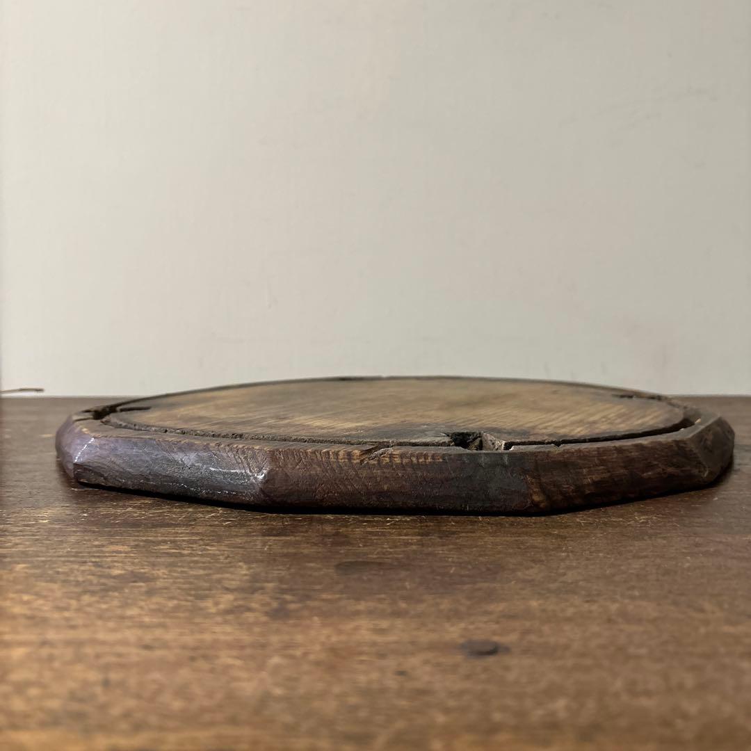 李朝十二角膳天板その64 盆.古道具.骨董品.韓国骨董. Antique.酒器盆