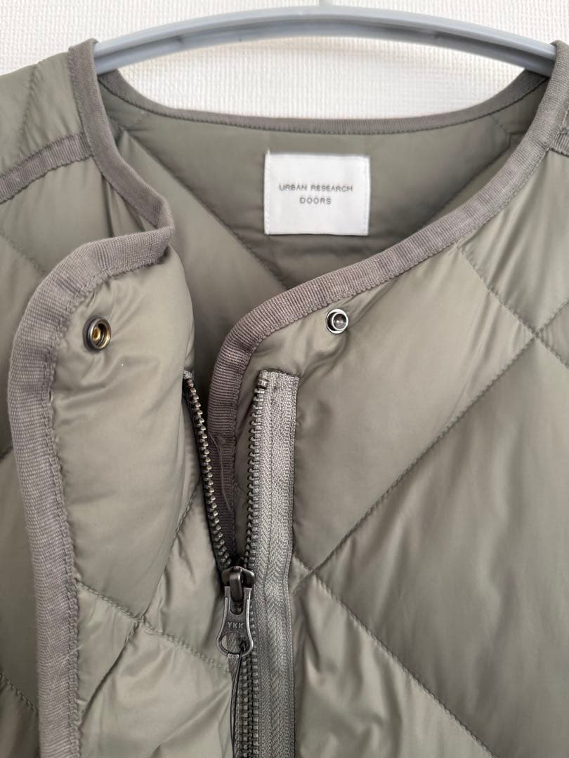 DOORS ライトダウンキルトロングコート　 新品タグ付　カーキ