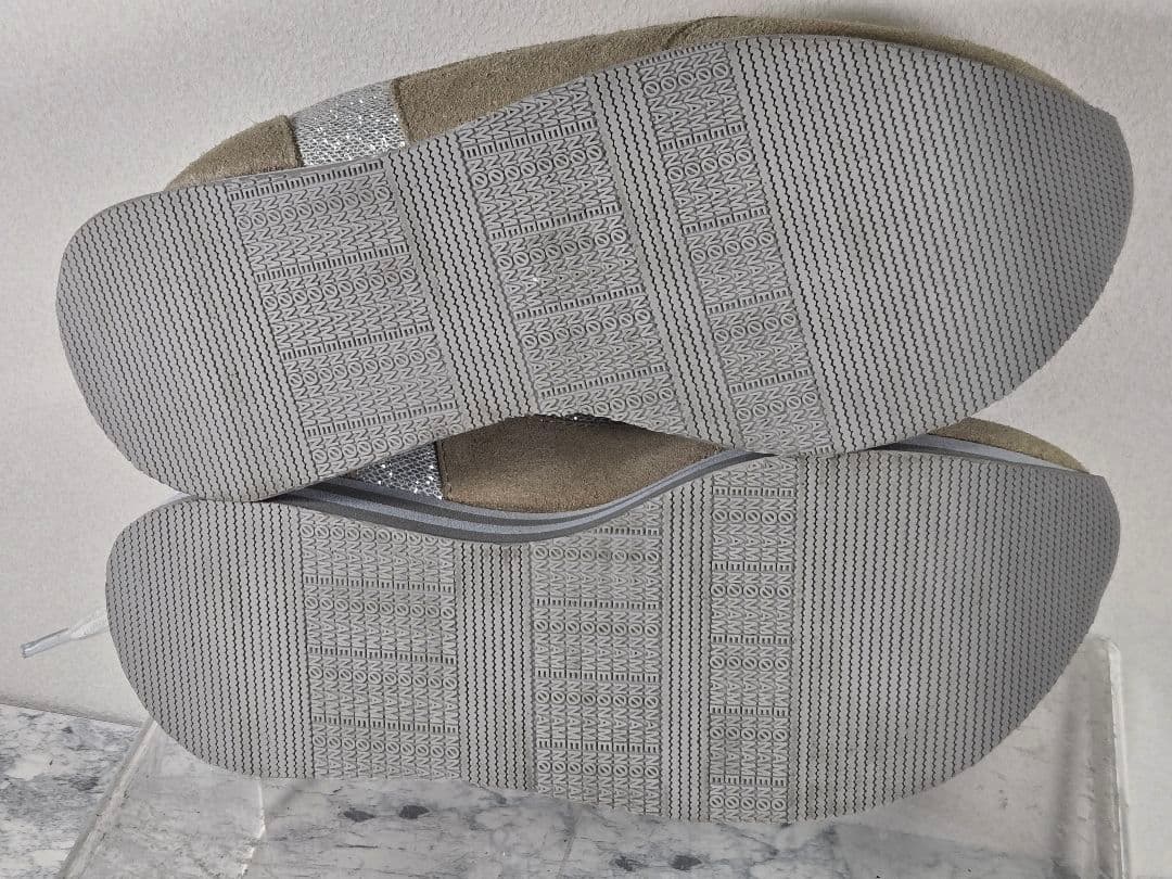 【未使用品】★NONAME★厚底スニーカー★23.0cm★シルバー×ベージュ