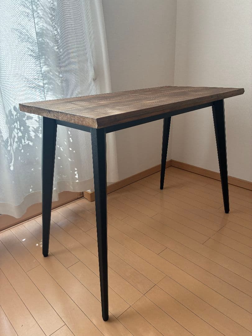 男前　国産杉　無垢材　自然塗料　バンドメイド　天板厚み　デスク　テーブル　完成品