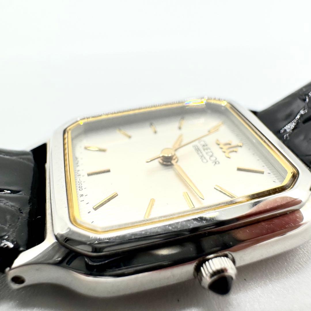 稼働/新品電池　セイコー　クレドール　クォーツ　レディース腕時計　純正ベルト