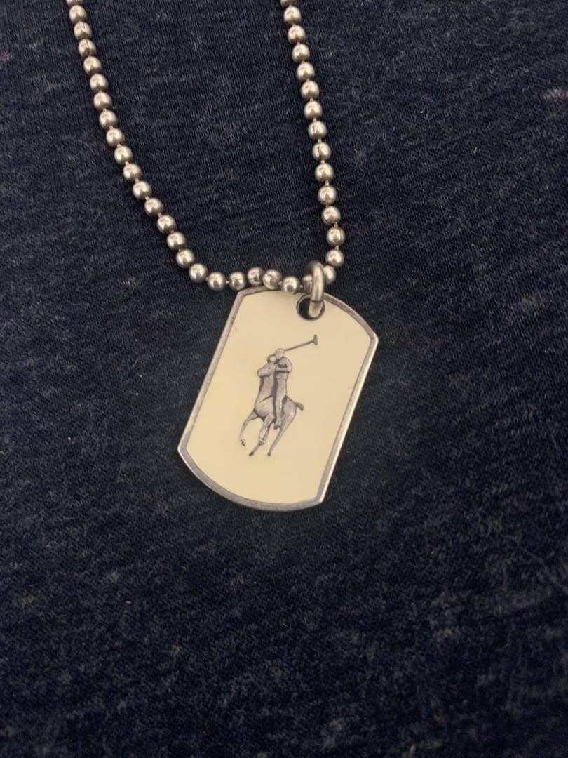 Ralph Lauren ロゴ ドッグタグ ネックレス