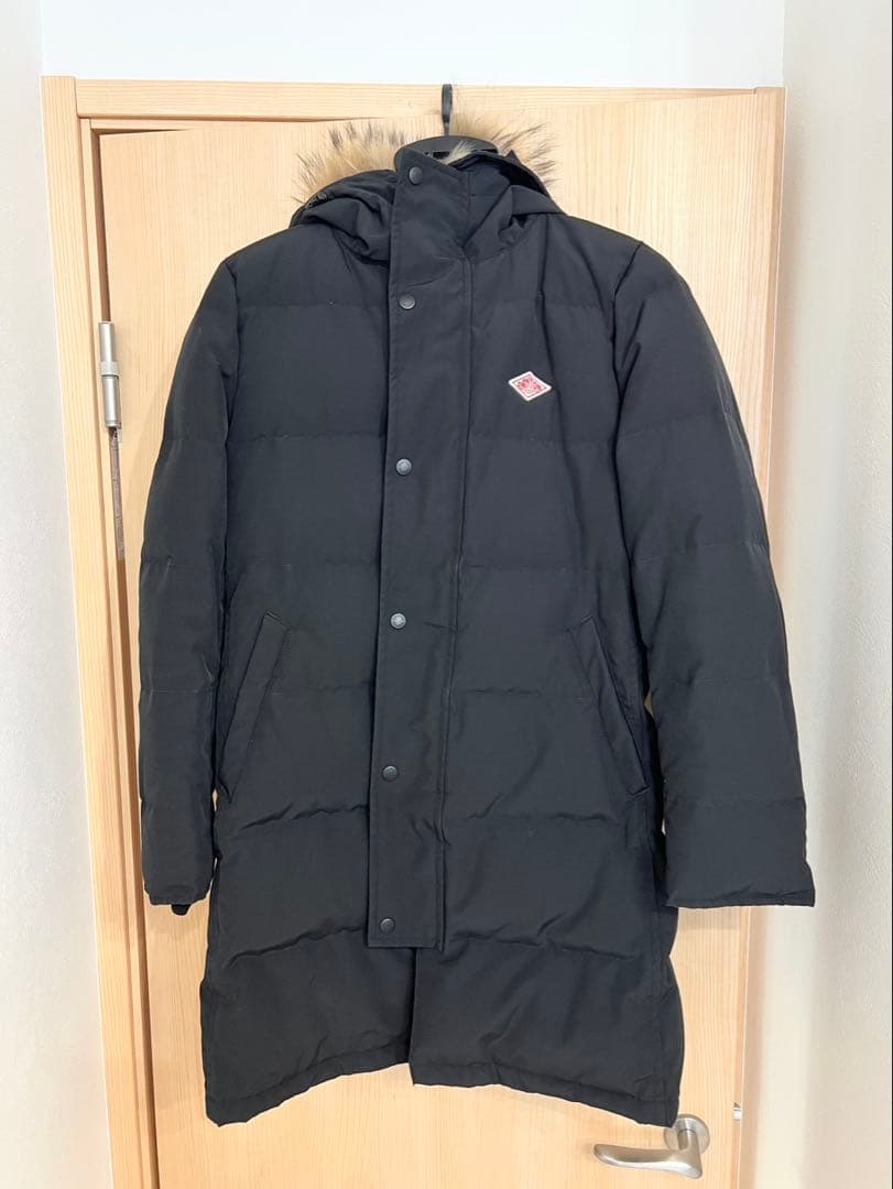 DANTON フード付きダウンジャケット 38 ブラック