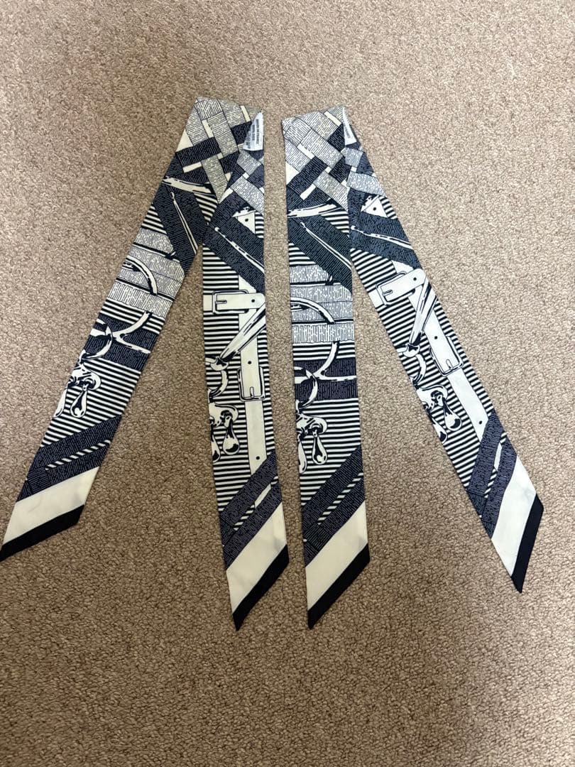 エルメス★ツイリー★ネイビー 2本セット