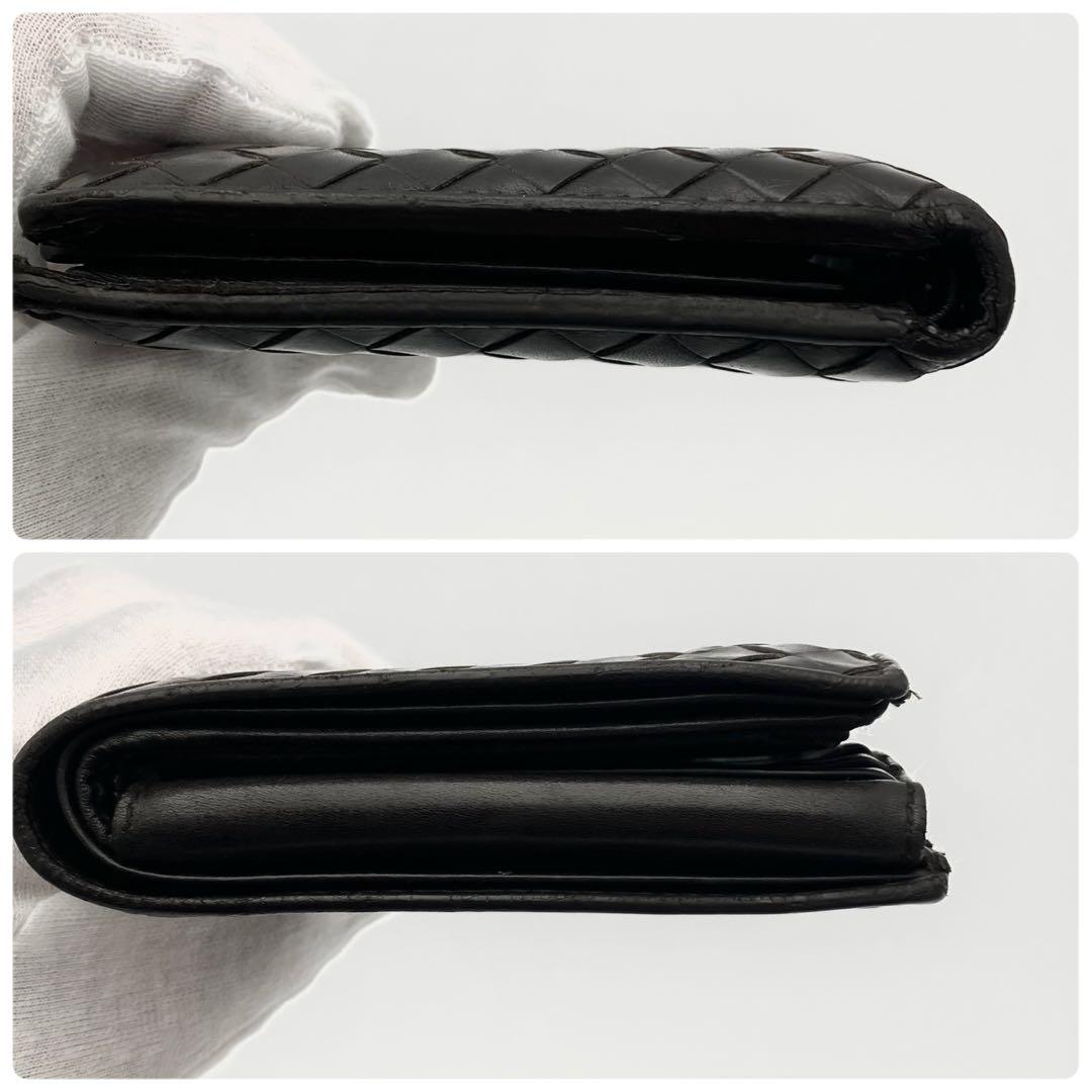 ボッテガ ピッコロ 二つ折り財布 イントレチャート 定期入れ レザー