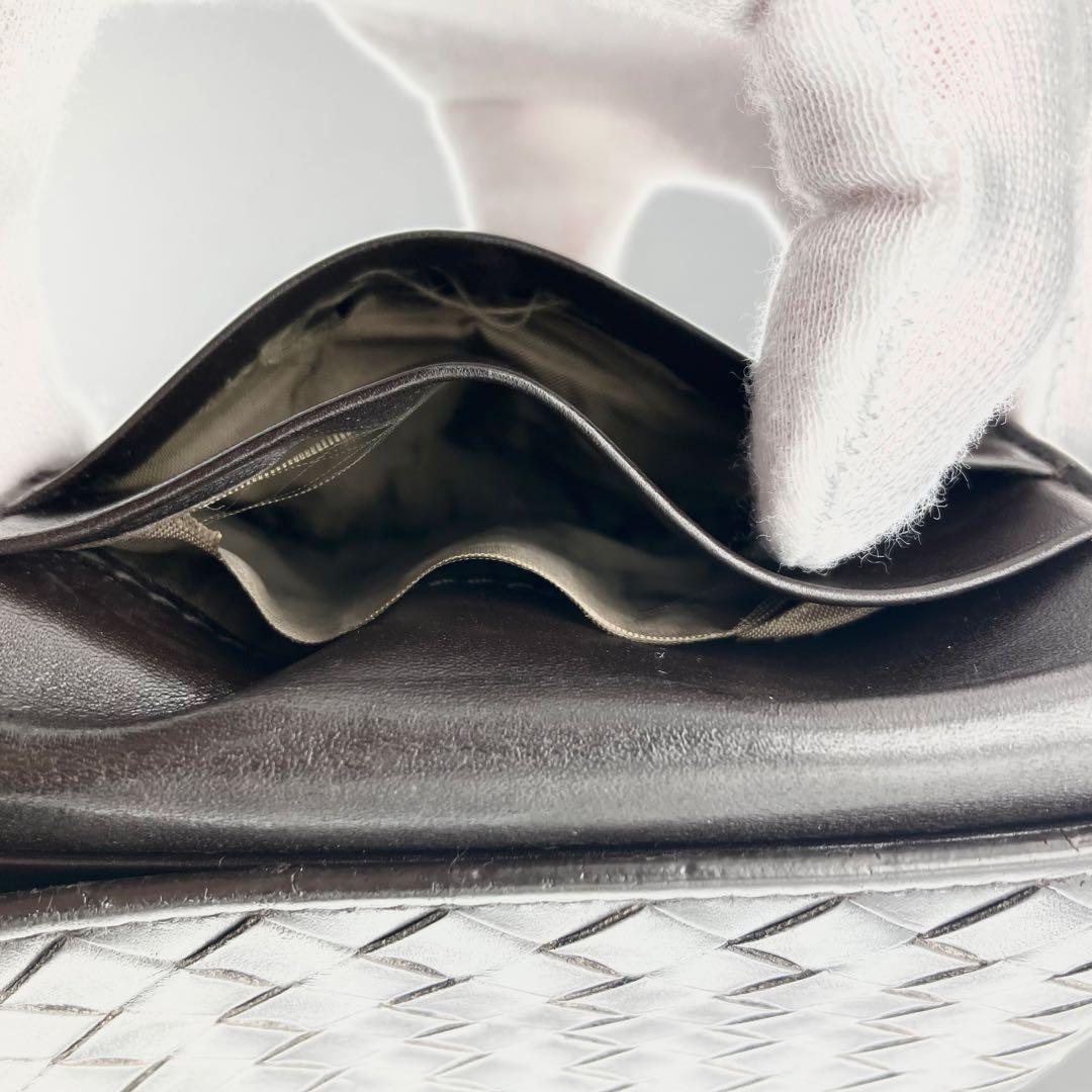 ボッテガ ピッコロ 二つ折り財布 イントレチャート 定期入れ レザー