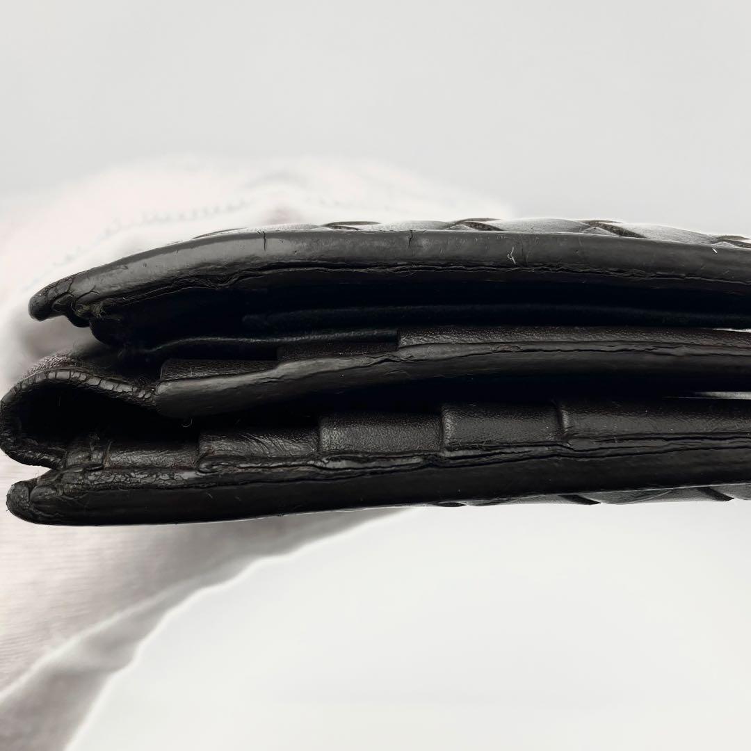 ボッテガ ピッコロ 二つ折り財布 イントレチャート 定期入れ レザー