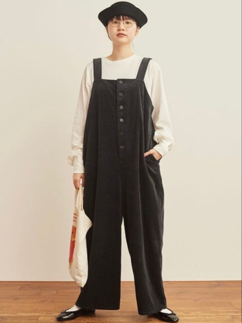 【未着用】fig London コーデュロイサロペット