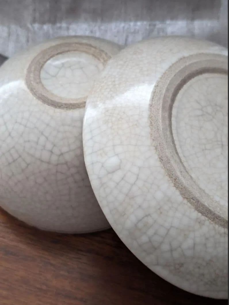 塚崎愛　貫入プレートとボウルをセットで