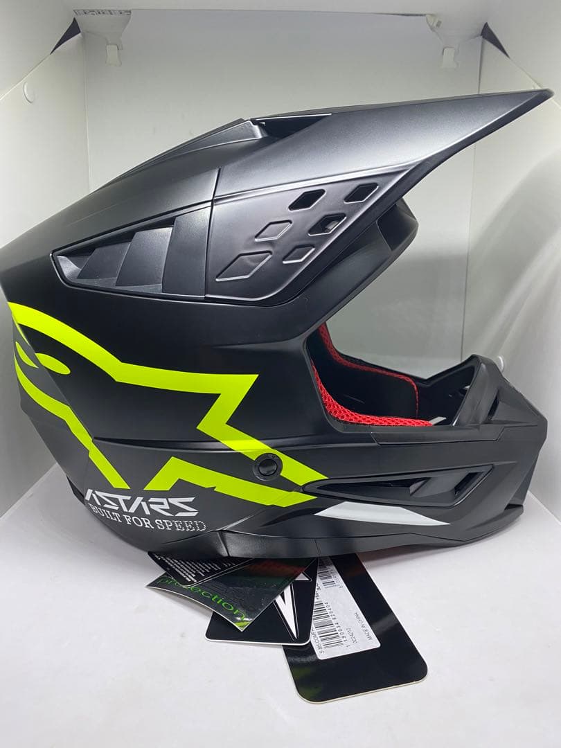 あか、アルパインスターズ SM5 オフロードヘルメット