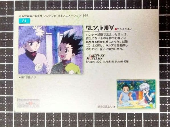 。*様 HUNTERXHUNTER カードダスマスターズ ゴン キルア