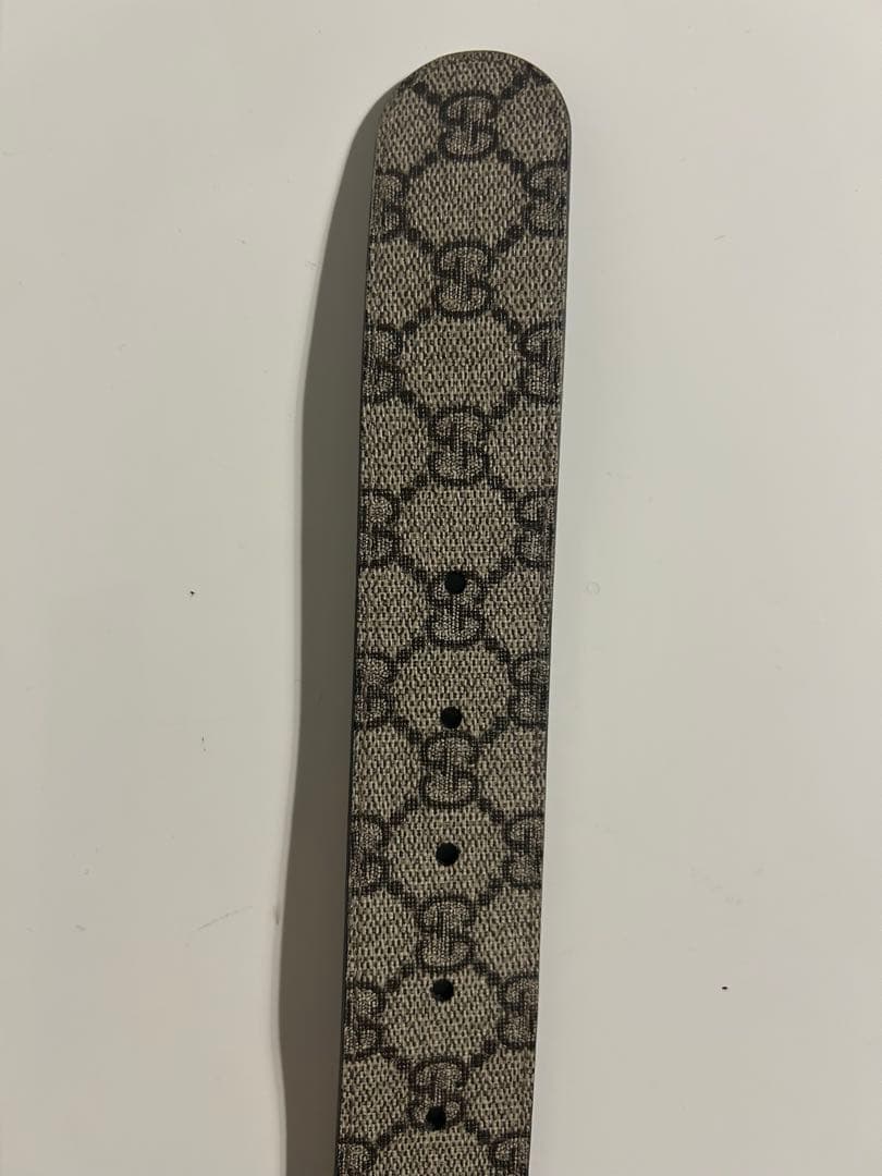 値下げ可能‼️Gucci グレー Gロゴバックル ベルト