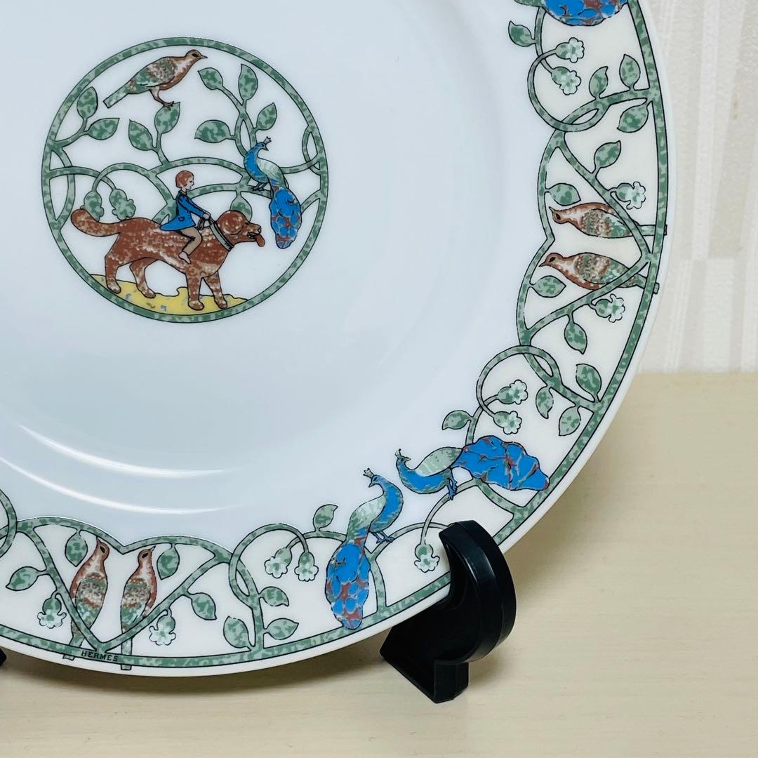 未使用 HERMES エルメス アーリーアメリカ プレート 皿 ペア 2枚セット