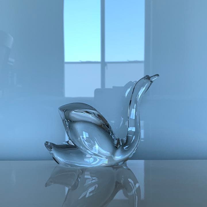 ✯ 極レア 優美 Baccarat スワン 白鳥 クリスタル 置物 ✯