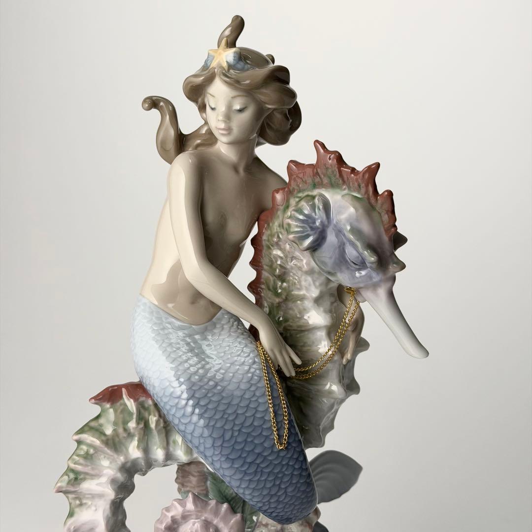 リヤドロ lladro 人魚　マーメイド　海の皇女　タツノオトシゴ