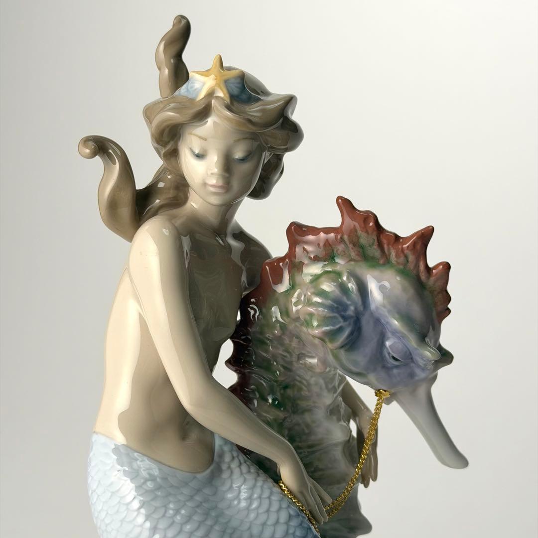 リヤドロ lladro 人魚　マーメイド　海の皇女　タツノオトシゴ