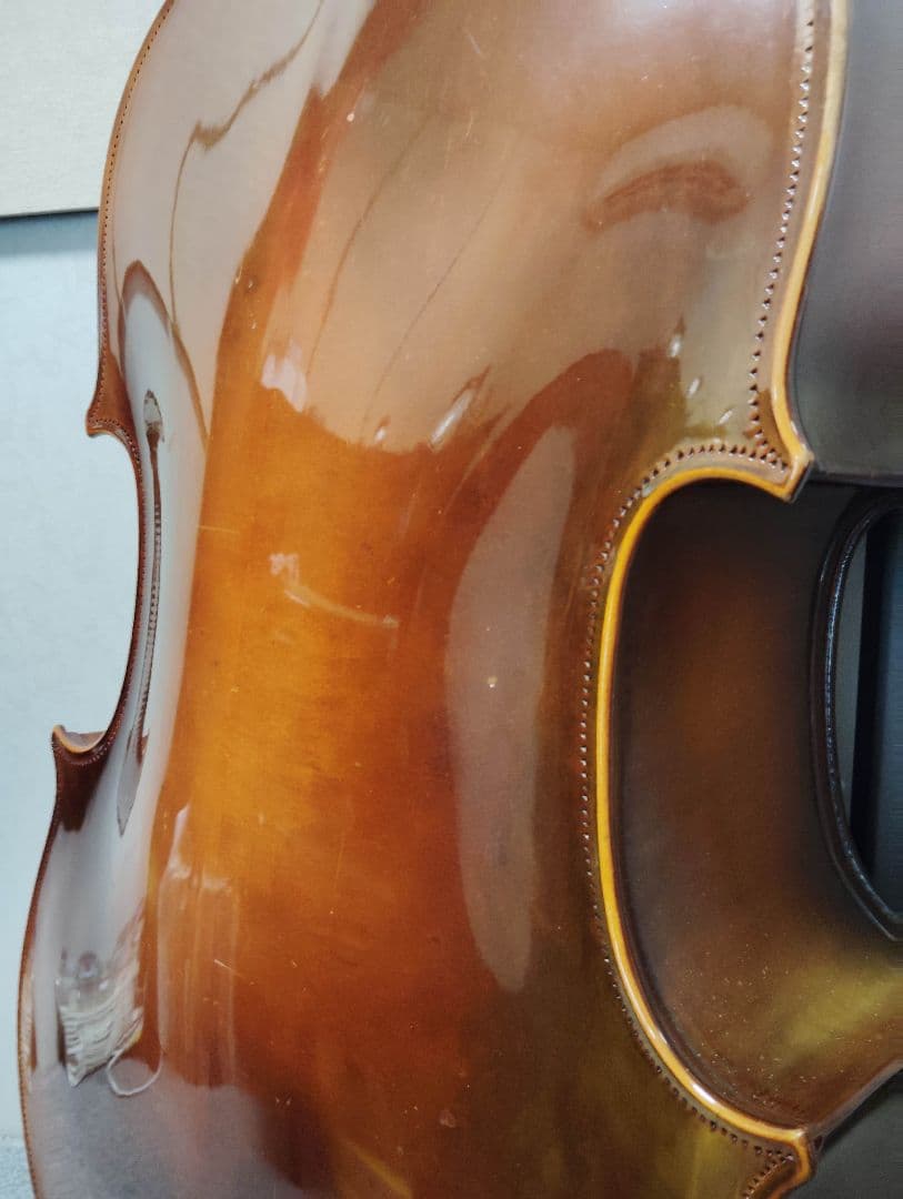 コントラバス ウッドベース チャキ F-20 表単板 ケース付 スピロコア弦