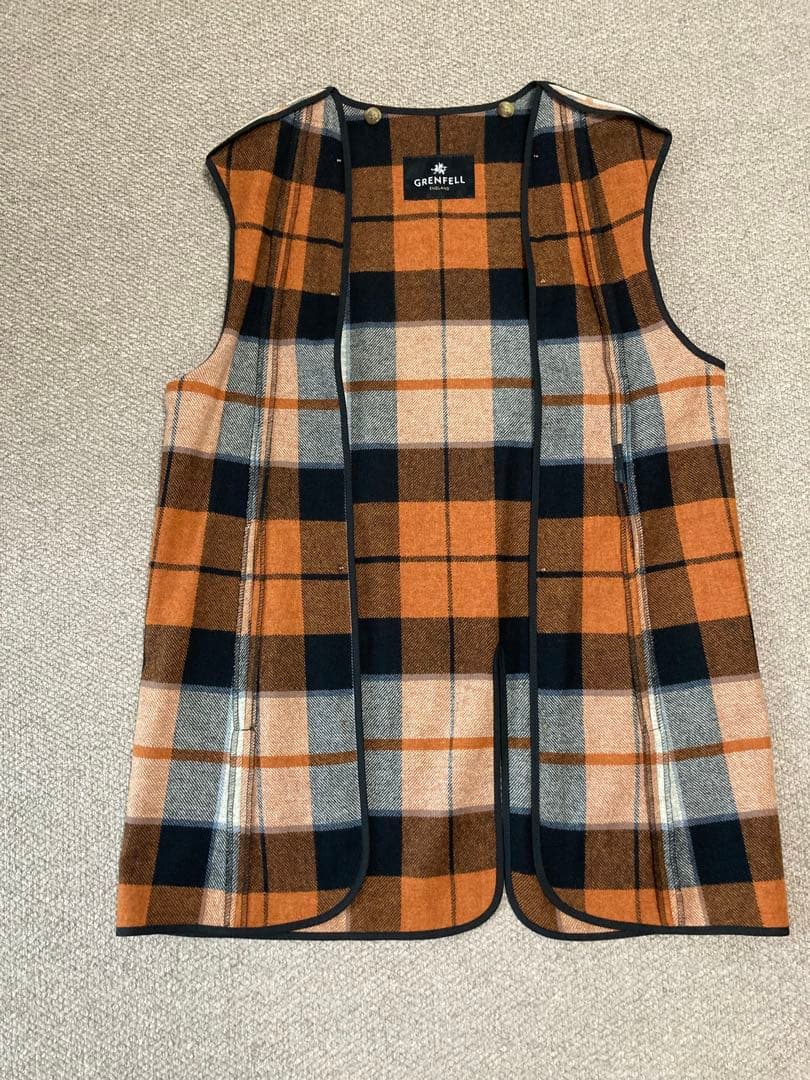 【新品】GRENFELL SLIM CAMBELL コットンギャバ セージ 38