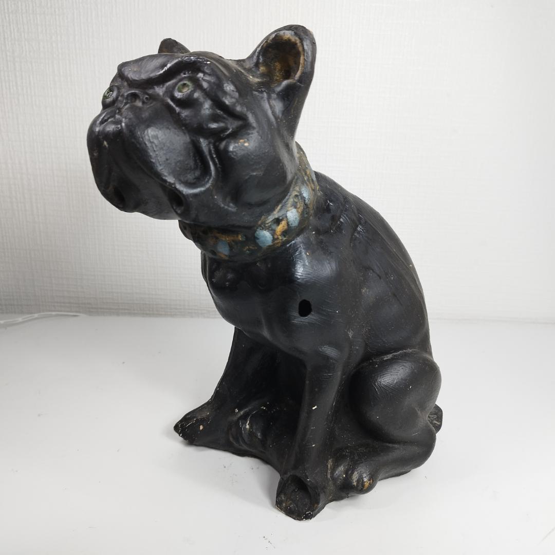 Vintage Chalkware Bulldog ブルドッグ ビンテ IE5S