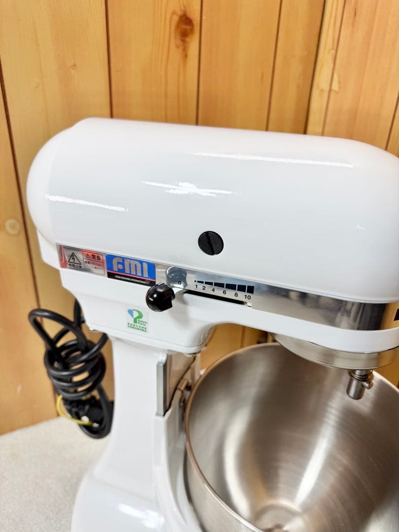 美品 キッチンエイド スタンドミキサー KSM5WH 厨房機器 業務用 ホワイト