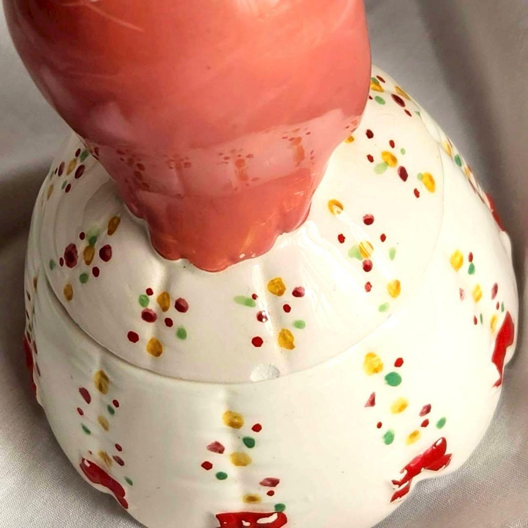 内藤ルネ　お姫様　女の子　置物　陶器　入れ物　小物入れ　昭和レトロ　カワイイ