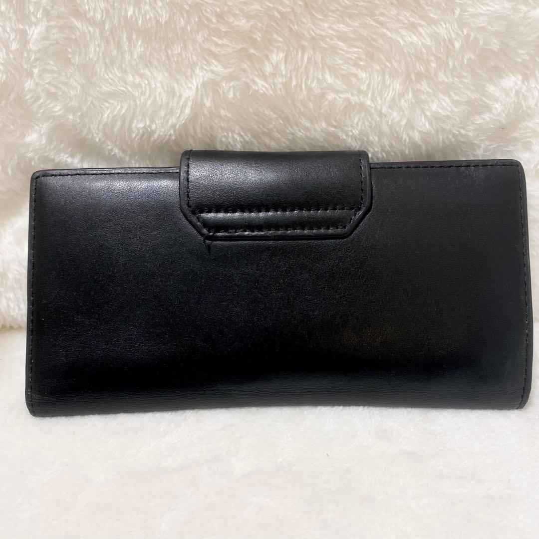 DIESEL ディーゼル 長財布 X08823 Dロゴ レザー　黒　オーバルD