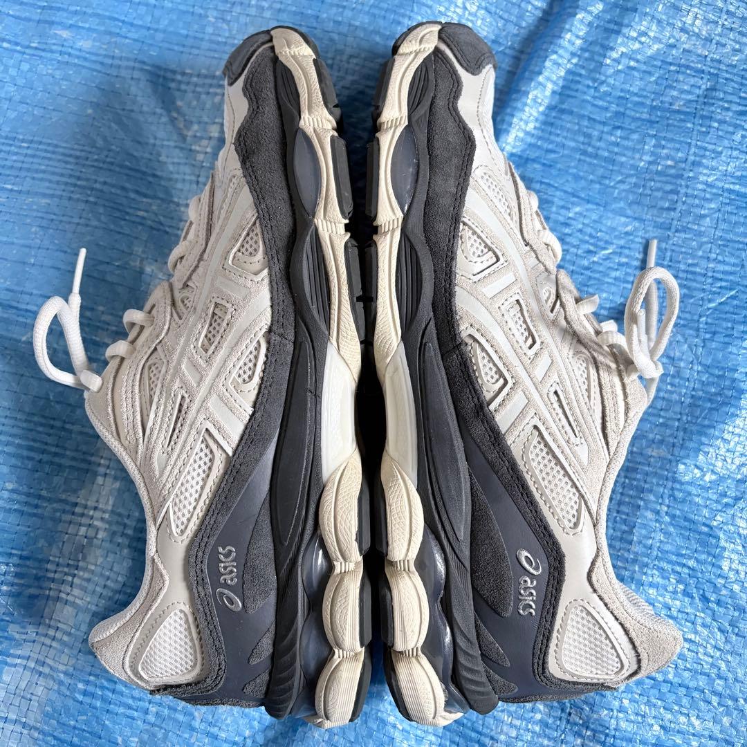 美品⬛︎asics⬛︎GELーNYC⬛︎WHITE/SMOKE GREY⬛︎27.5