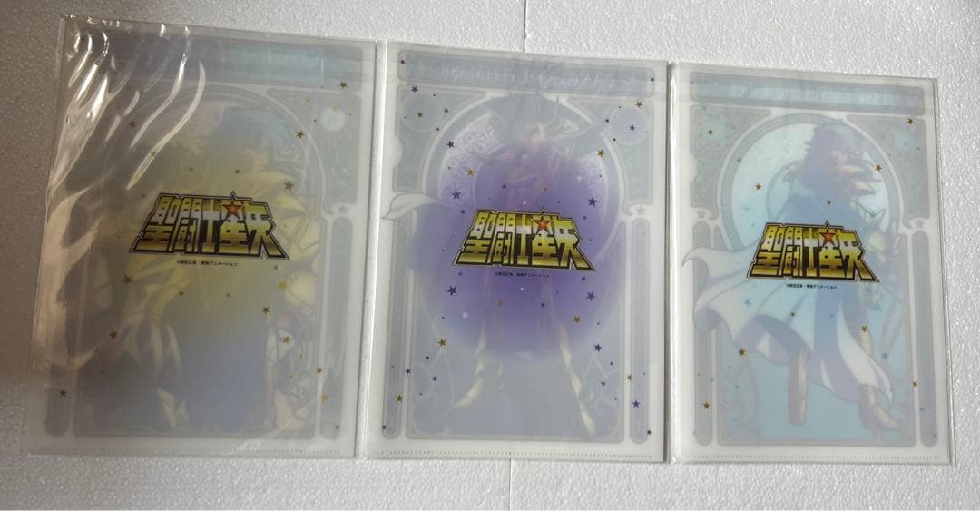 聖闘士星矢　キャンサー　デスマスク　ピスケス　アフロディーテ　クリアファイル3種