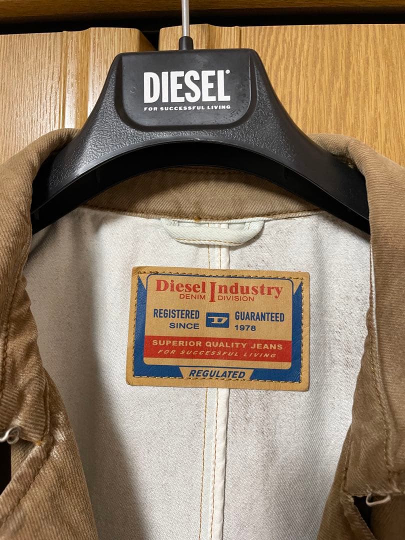 Diesel ベージュ ロングトレンチコート