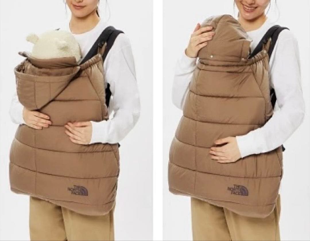 美品★ザノースフェイス★ベビーシェルブランケット　ブラウン