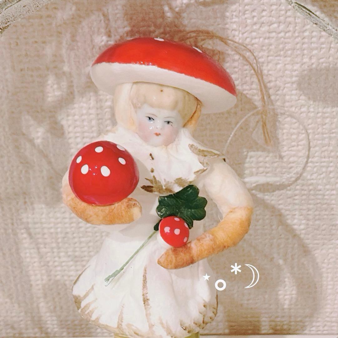 アスティエ キノコの人形 オーナメント
