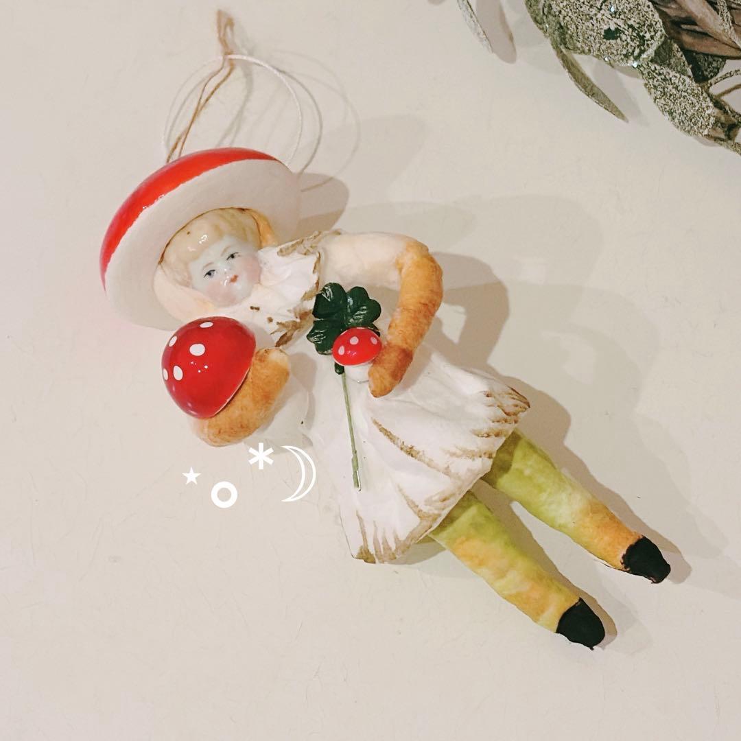 アスティエ キノコの人形 オーナメント