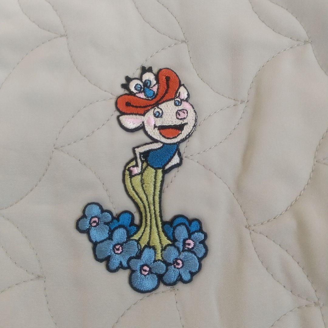 【美品】アルベロベロ リバーシブル キルトコート 刺繍 総柄 フリー