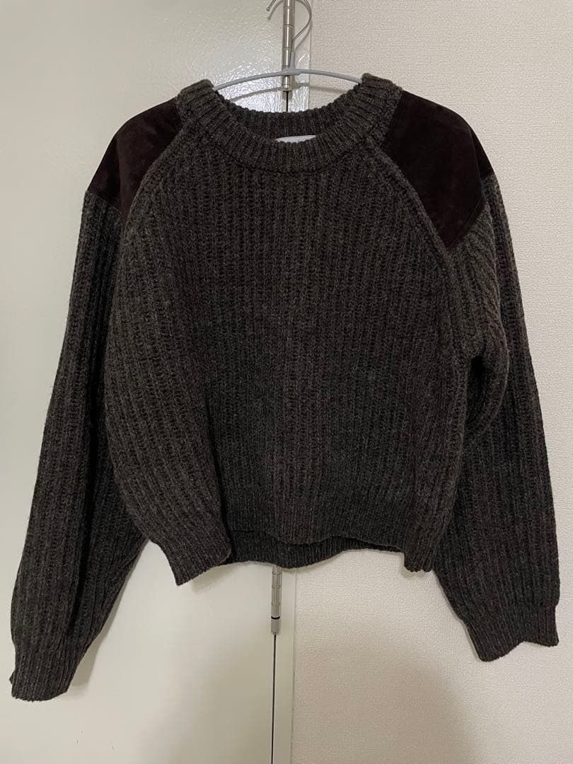 【ぱくちー】nokcha vintage like accent knit