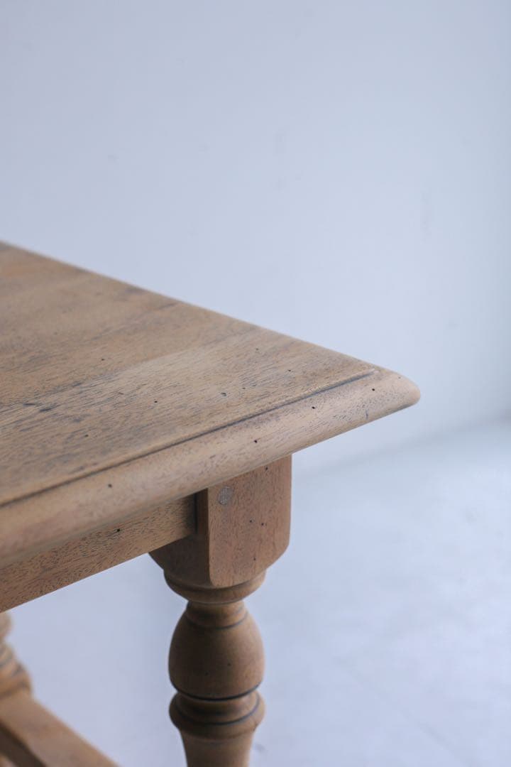 フランス　ローテーブル　サイドテーブル　無垢財　オーク材　ブロカント　古家具