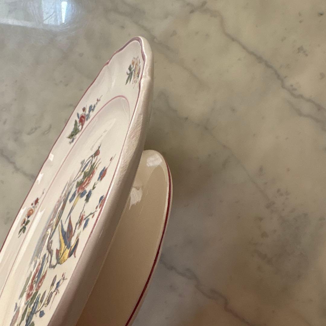 フランス　アンティーク　ヴィンテージ　ビレロイボッホ　コンポティエ　シノワズリ