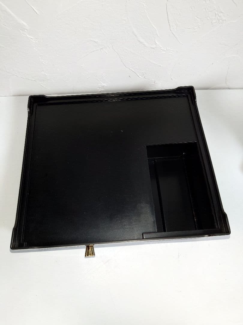 鎌倉彫 文房具入れ 電話台 2段 引出し 小物入れ ポットスタンド 昭和レトロ