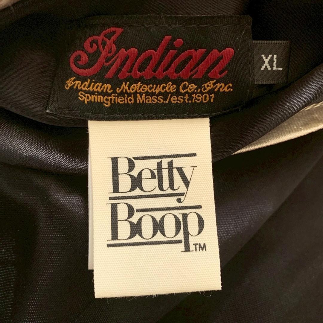 【またしち】インディアン×ベティブープ リバーシブル 刺繍 スカジャン