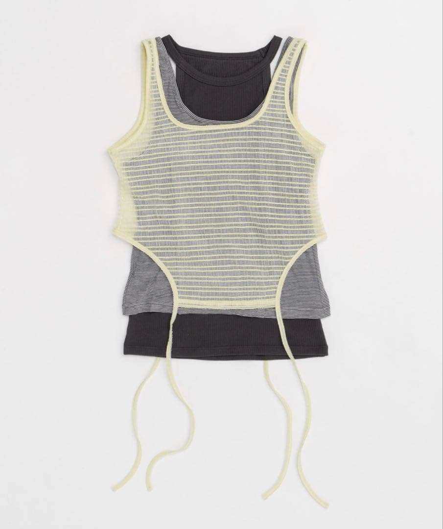 トップス Triple Layered Tank Top MAISON SPECIAL