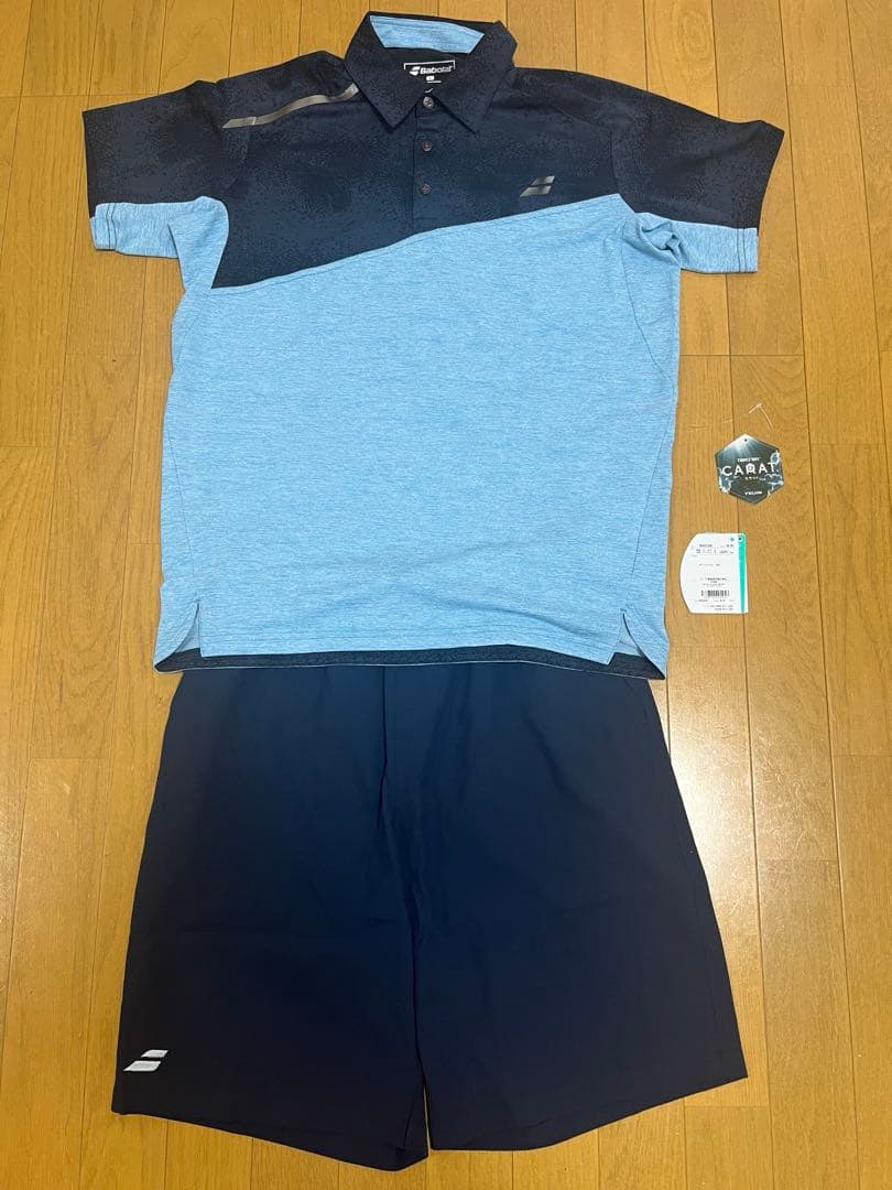 Babolat テニスウェア Lサイズ ブルー/ネイビー