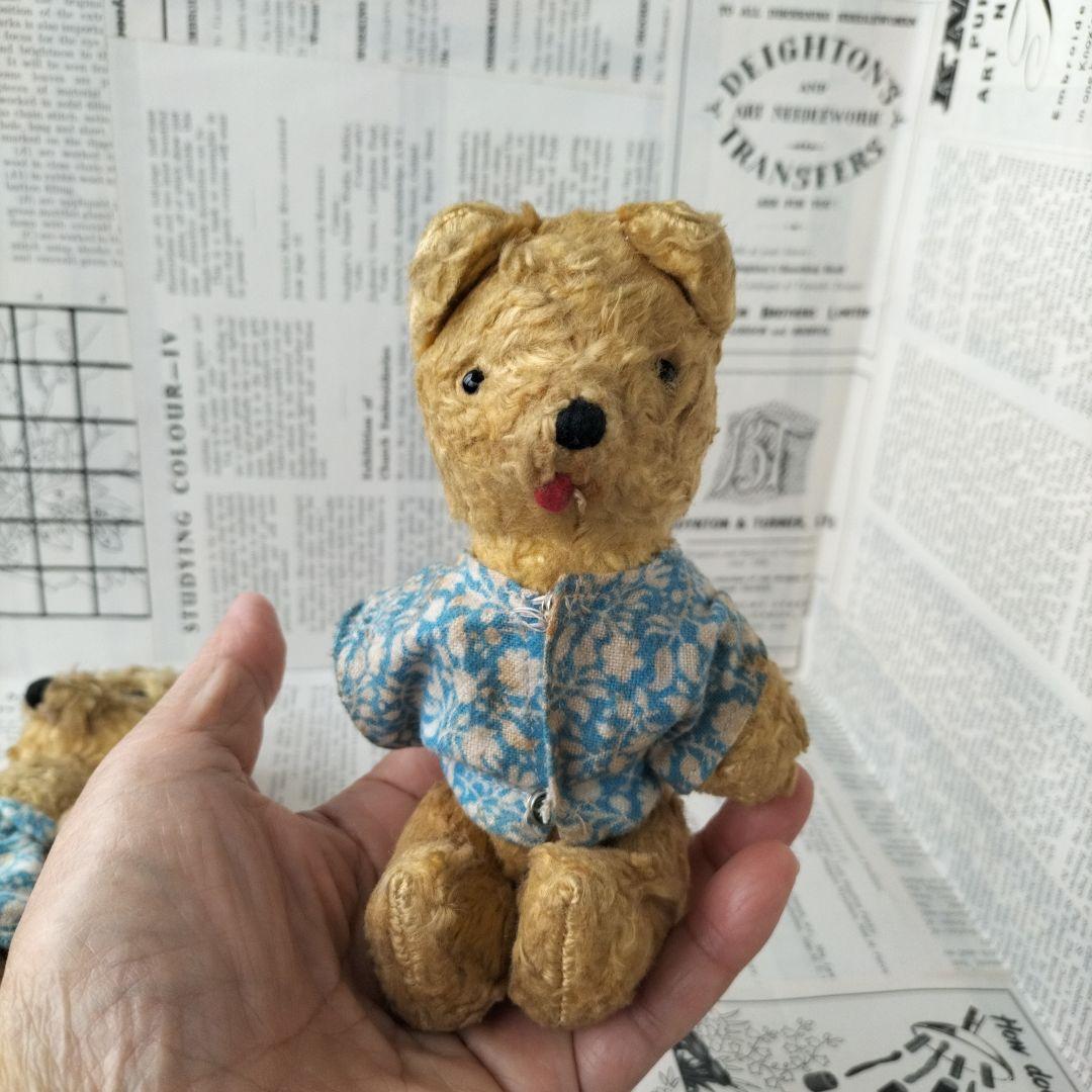 ★注意★出品は左のベアのみ。右のベアは販売済み　イギリス　ビンテージ　ベア