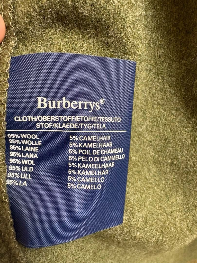 Burberry trench21 一枚袖 ハンガー付き 英国製 コットン100