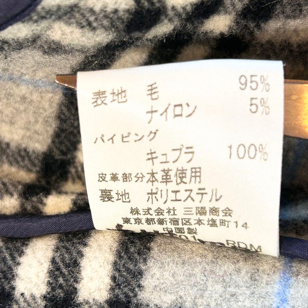 希少✨️BURBERRY ノバチェック ダッフルコート ネイビー グレー XS